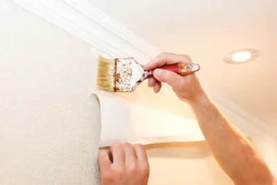 Pose de papier peint à la Ferté Macé — revêtements muraux et toiles de verre